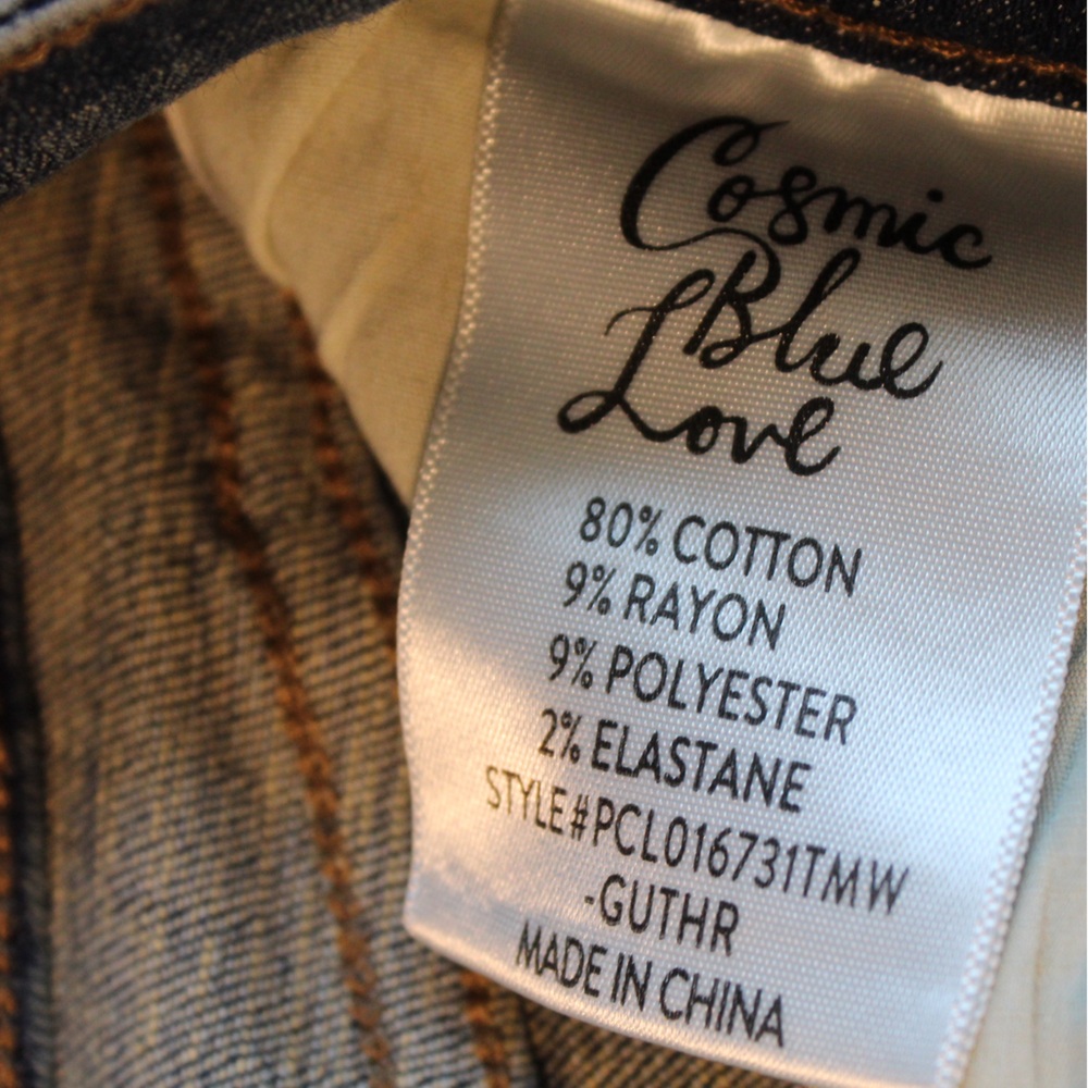 Cosmic Blue Love Women’s Jeans Guthrie Wash Straight Leg Size 32T NWT - Picture 4 of 9